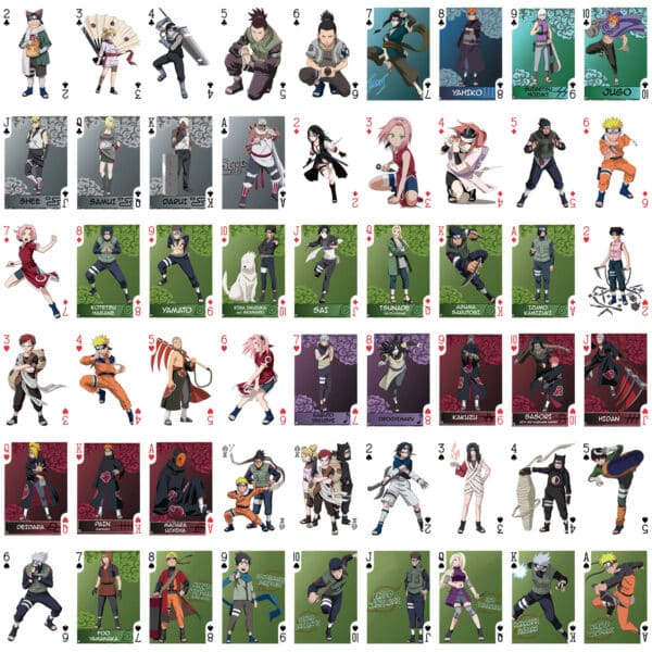 Naruto: Shippuden Anime Playing Cards (Sakura Kakashi Hidden Leaf Village) - Image 5