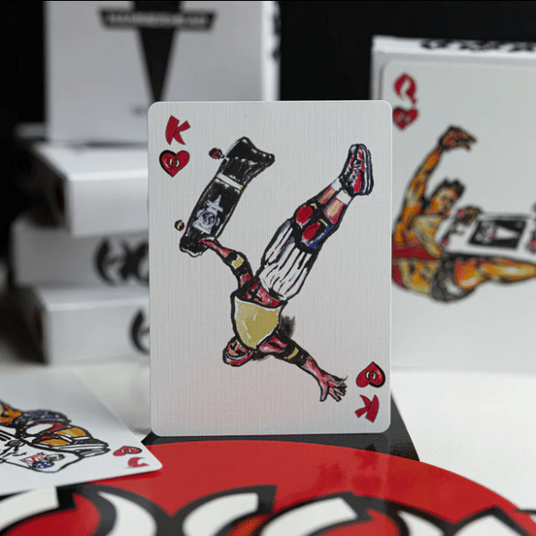 Hosoi Hammerhead 40 Years Limited Foil Gilded-Pink Playing cards by Fulton - Image 9