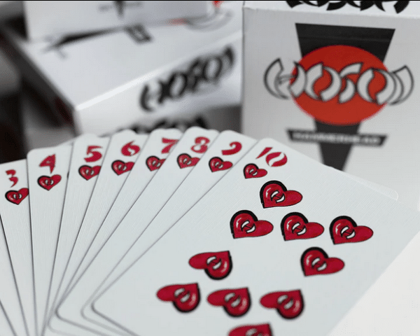 Hosoi Hammerhead 40 Years Limited Foil Gilded-Pink Playing cards by Fulton - Image 6