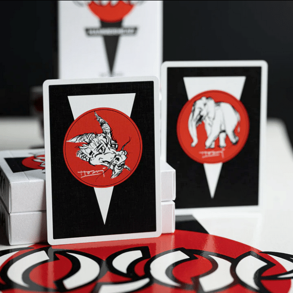 Hosoi Hammerhead 40 Years Limited Foil Gilded-Pink Playing cards by Fulton - Image 5