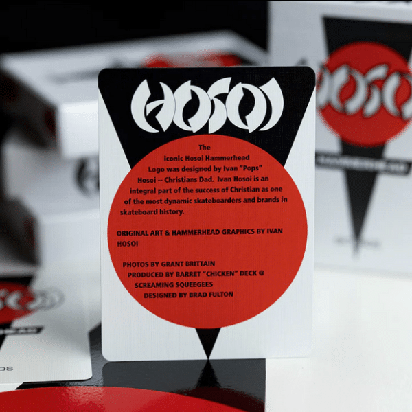 Hosoi Hammerhead 40 Years Limited Foil Gilded-Pink Playing cards by Fulton - Image 2