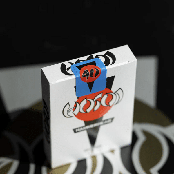 Hosoi Hammerhead 40 Years Limited Foil Gilded-Blue Playing cards by Fulton - Image 14