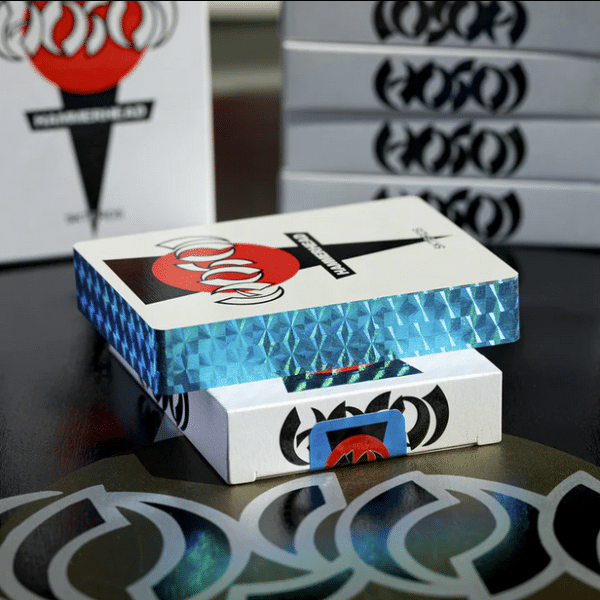 Hosoi Hammerhead 40 Years Limited Foil Gilded-Blue Playing cards by Fulton