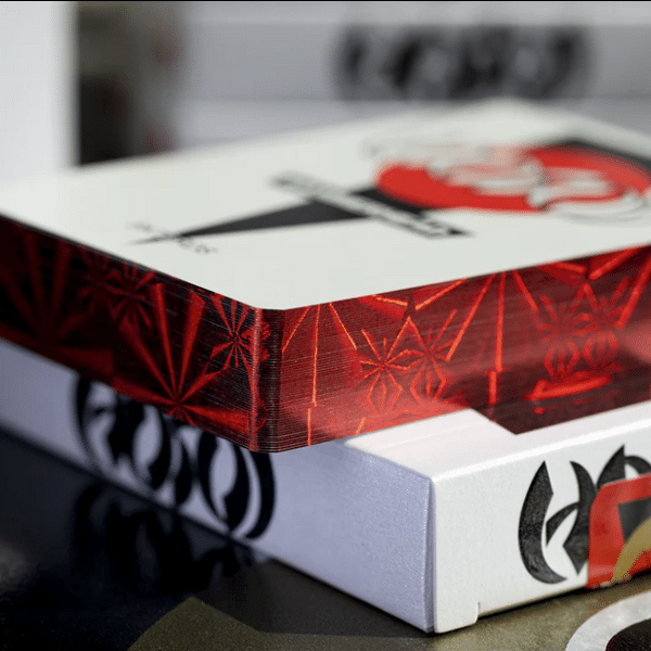 Hosoi Hammerhead 40 Years Limited Foil Gilded-Red Playing cards by Fulton - Image 13