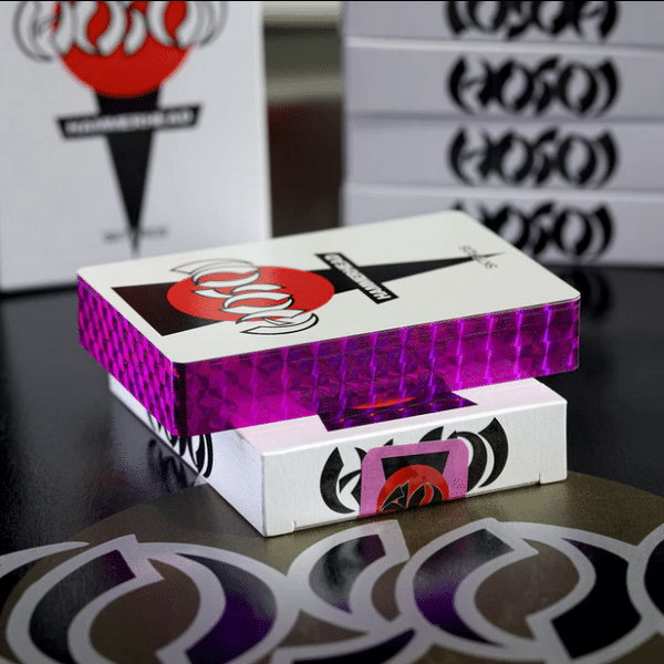 Hosoi Hammerhead 40 Years Limited Foil Gilded-Pink Playing cards by Fulton