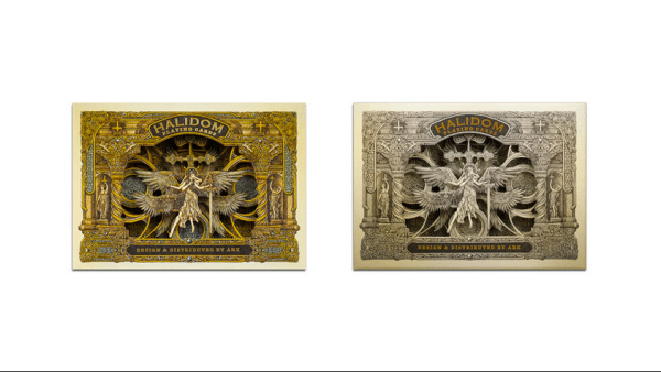 Halidom Playing Cards- 2 Classic Decks: Color and Champagne by ARK Playing Cards