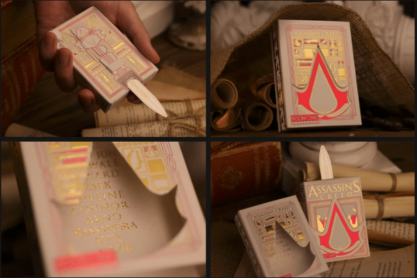 Assassin's Creed Legacy Playing Cards - WHITE HIDDEN BLADE Edition by Room One - Image 4