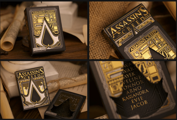 Assassin's Creed Legacy Playing Cards - BLACK HIDDEN BLADE Edition by Room One - Image 2