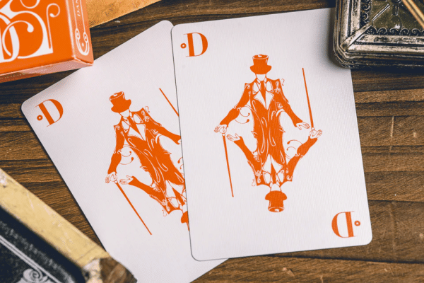 Smoke & Mirrors v9 Deluxe Edition (Orange) Playing Cards by Dan & Dave - Image 5