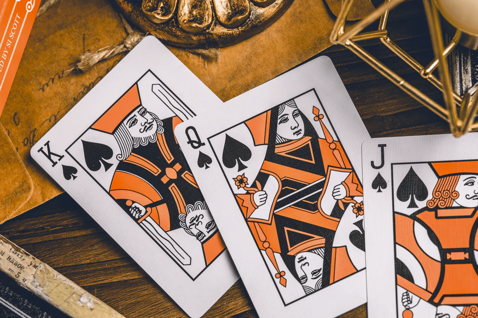 Smoke & Mirrors v9 Deluxe Edition (Orange) Playing Cards by Dan