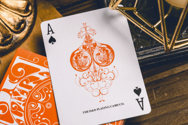 Smoke & Mirrors v9 Deluxe Edition (Orange) Playing Cards by Dan & Dave - Image 2