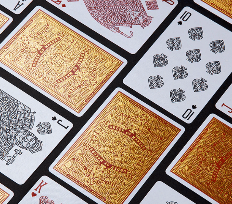 Makers, Private Reserve -Gilded Edition Playing Cards by Dan