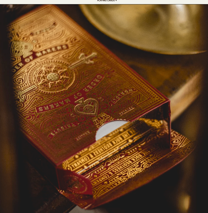 Makers, Private Reserve -Gilded Edition Playing Cards by Dan