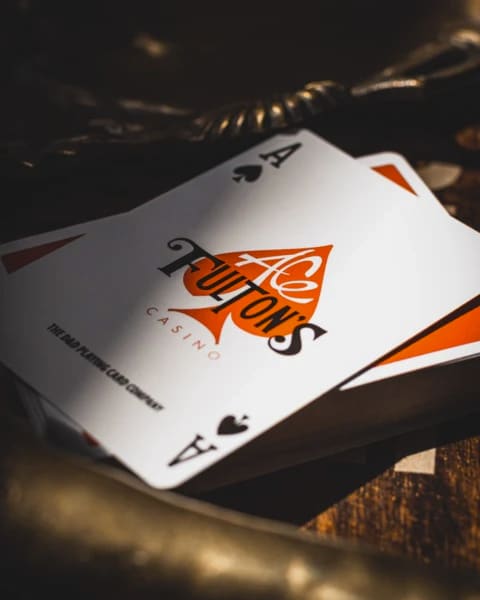 Ace Fulton's エースフルトン Ace Fulton's Casino Vintage Orange Playing Cards | X-Decks Playing