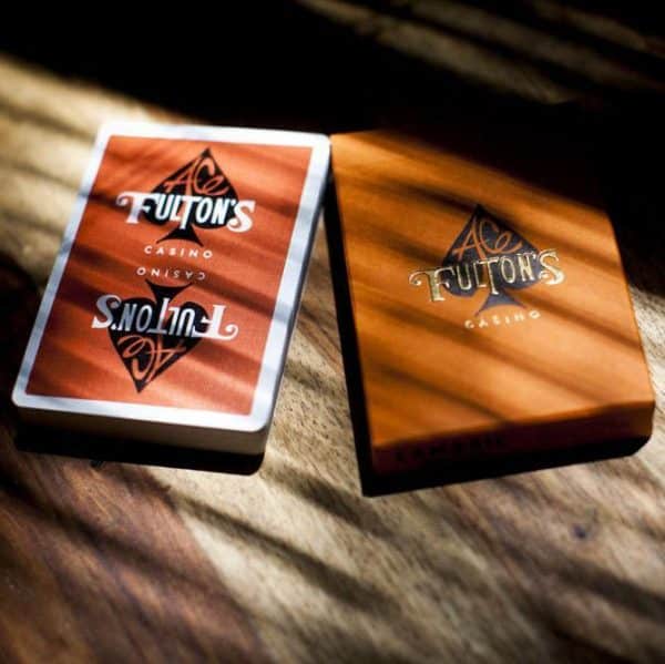 Ace Fulton's Casino Vintage Orange Playing Cards - Image 4