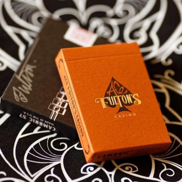Ace Fulton's Casino Vintage Orange Playing Cards | X-Decks Playing
