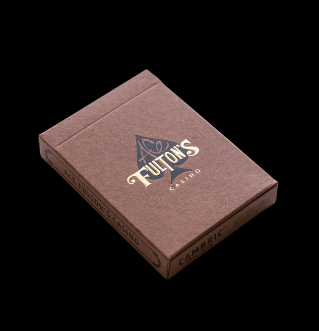 Ace Fulton's Casino Vintage Brown Playing Cards | X-Decks Playing