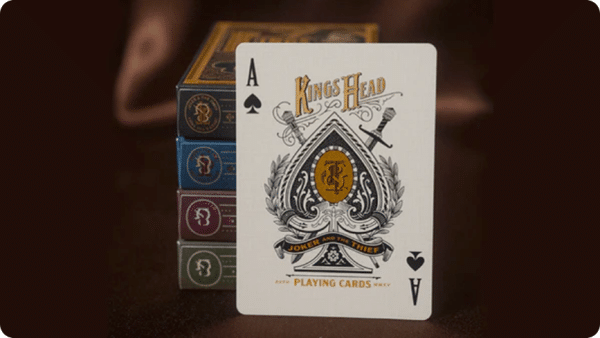 Gilded King's Head (Blue & Red) Playing Cards by Joker and the Thief - Image 5