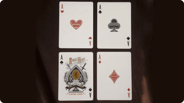 Gilded King's Head (Blue & Red) Playing Cards by Joker and the Thief - Image 3