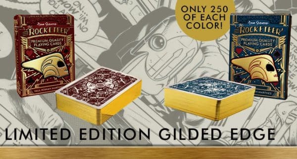Dave Stevens' Rocketeer Playing Cards- Red Gilded by Paul Roman Martinez - Image 9