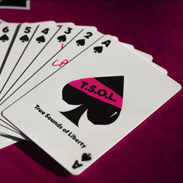 AP T.S.O.L. DARKER MY LOVE AUTOGRAPHED BY JACK GRISHAM PLAYING CARDS by Fulton - Image 3