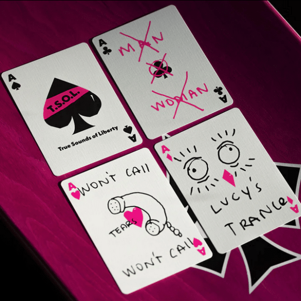 AP T.S.O.L. DARKER MY LOVE AUTOGRAPHED BY JACK GRISHAM PLAYING CARDS by Fulton - Image 8