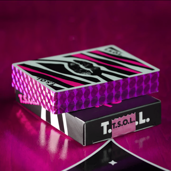 T.S.O.L. Darker My Love Playing Cards Limited Gilded Edition- Pink by Fulton