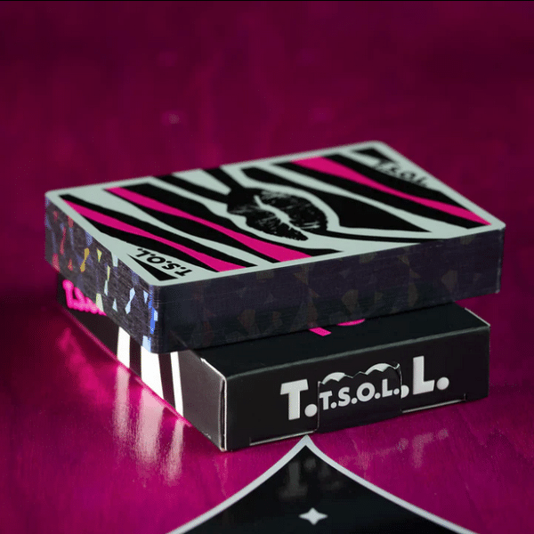 T.S.O.L. DARKER MY LOVE PLAYING CARDS LIMITED GILDED EDITION- Black by Fulton