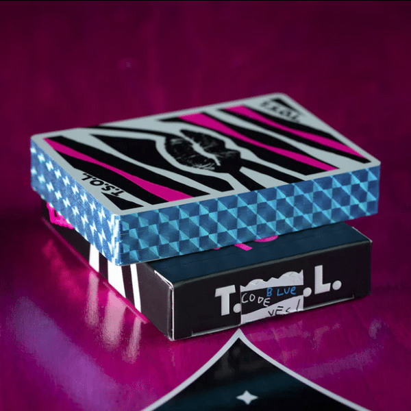 T.S.O.L. DARKER MY LOVE PLAYING CARDS LIMITED GILDED EDITION- Blue by Fulton