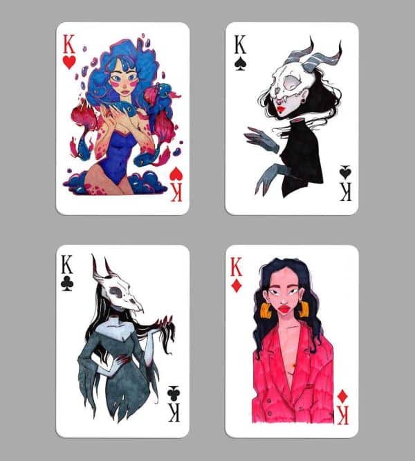 Poker (Clowncore, Kawaii, Fairy, Pixie) Playing Cards by Karina Gazizova