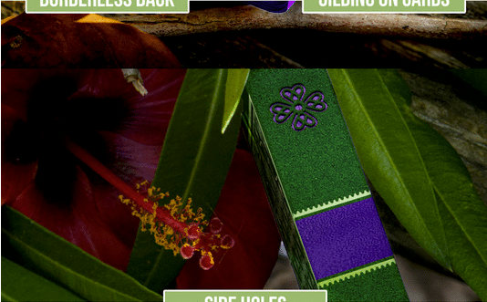 Oxalis V4 Violet Gilded Playing Cards by Vincenzo Alfano - Image 9