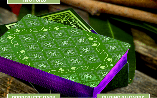 Oxalis V4 Violet Gilded Playing Cards by Vincenzo Alfano - Image 8
