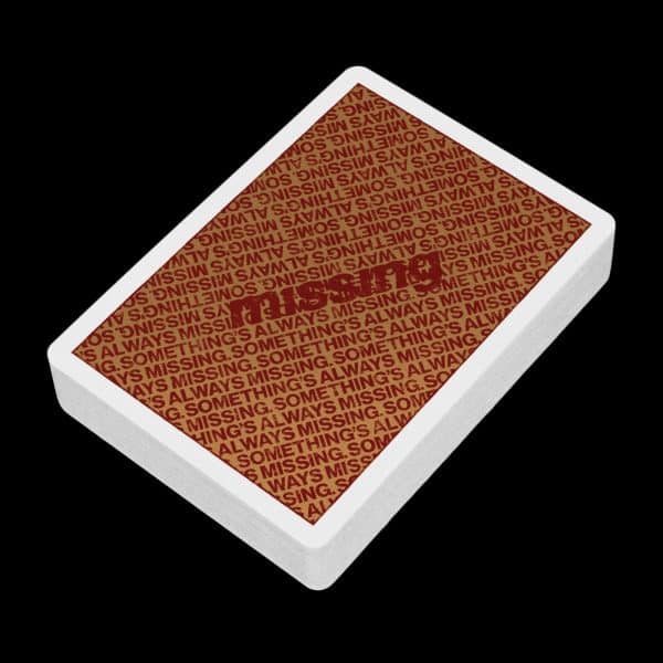 NY Slims Playing Cards- Red/Gold 87% by Missing New York