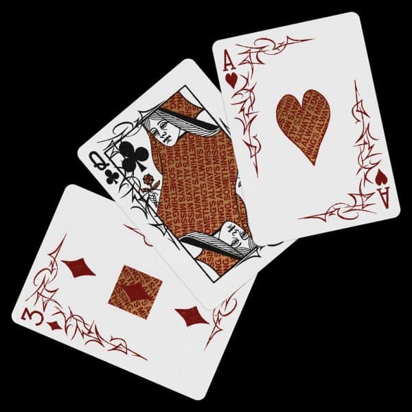 NY Slims Playing Cards- Red/Gold 87% by Missing New York - Image 2