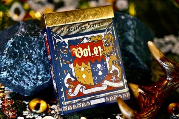 The Dapper Menagerie (blue) Playing Cards by Jack Brutus Penny