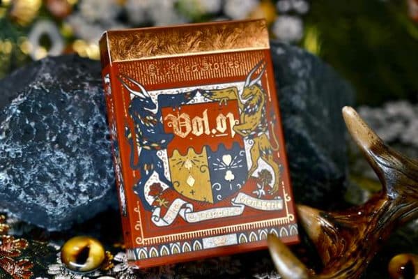 The Dapper Menagerie-Signature Series (red) Playing Cards by Jack Brutus Penny