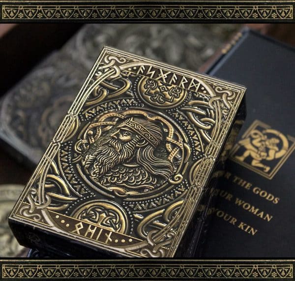Odin Playing Cards – gold gilt-edged by Nicolai Aaroe