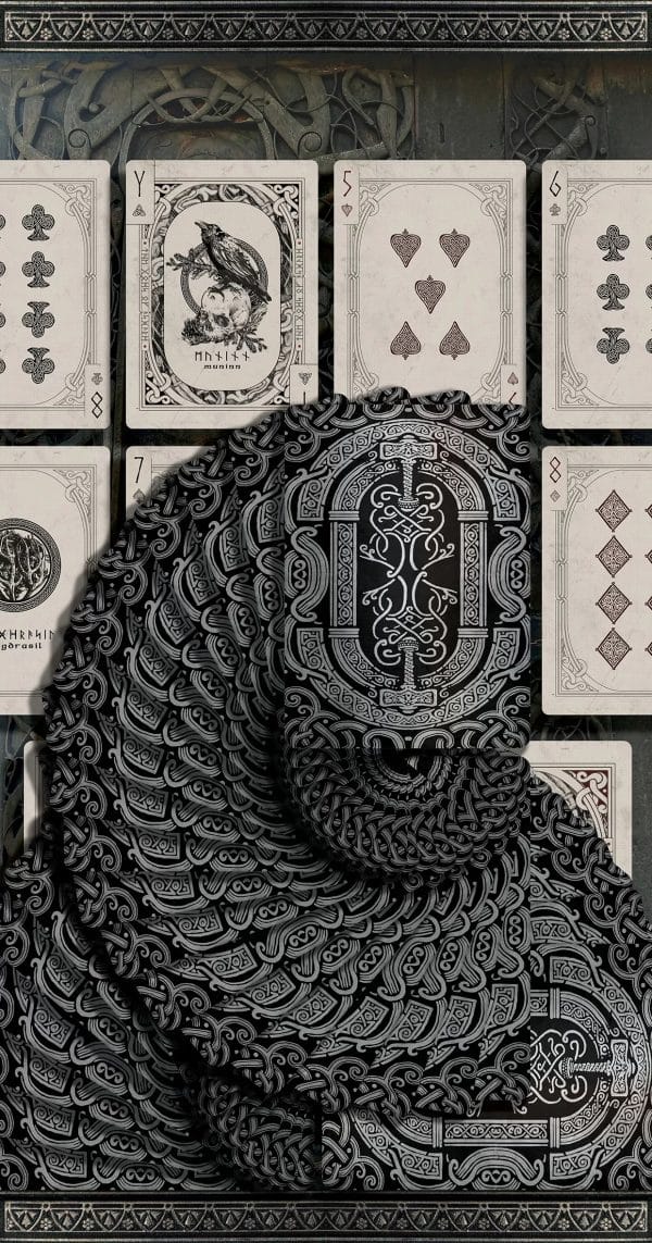 Thor Playing Cards – silver gilt-edged by Nicolai Aaroe - Image 7