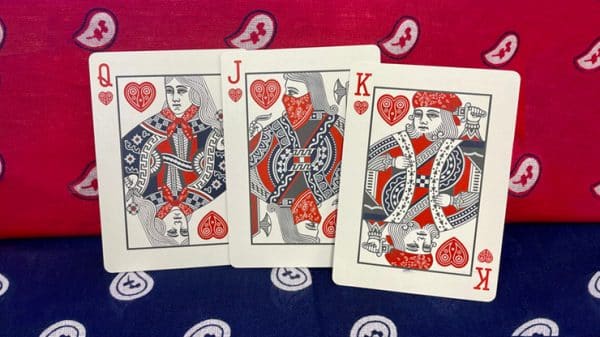 Gilded Bicycle Bandana (Blue) Playing Cards by US Playing Cards - Image 4