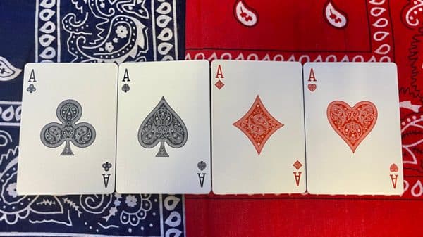 Gilded Bicycle Bandana (Blue) Playing Cards by US Playing Cards - Image 3