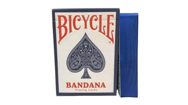 Gilded Bicycle Bandana (Blue) Playing Cards by US Playing Cards