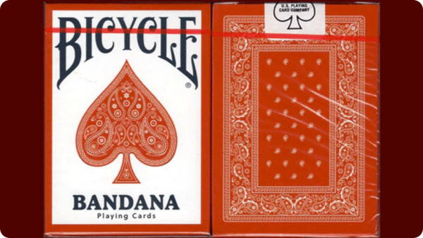 Bicycle Bandana Stripper (Red) Playing Cards by US Playing Cards