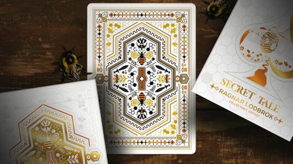 Secret Tale Ragnar MINI White Bee Playing Cards by Dutch Card House - Image 4
