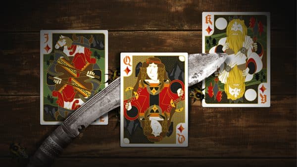 Secret Tale Ragnar MINI White Bee Playing Cards by Dutch Card House - Image 3