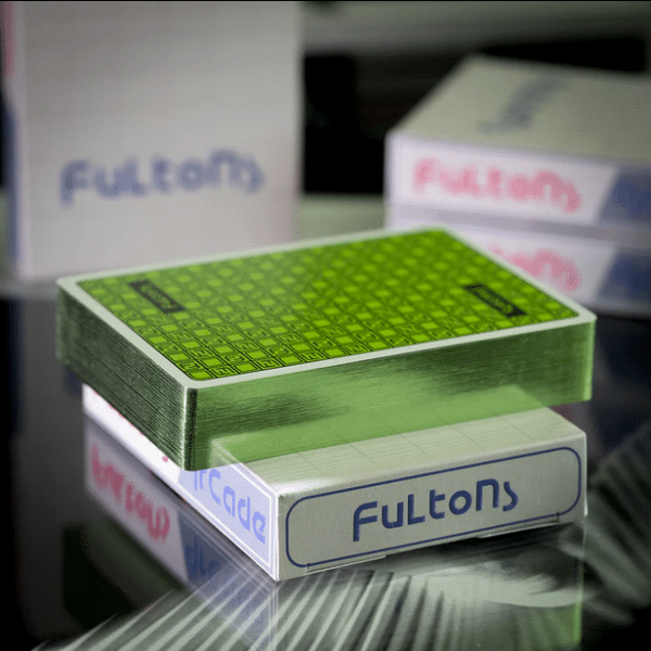 Fulton's Arcade Gameboy Limited Gilded Edition-Green Playing Cards by Fulton