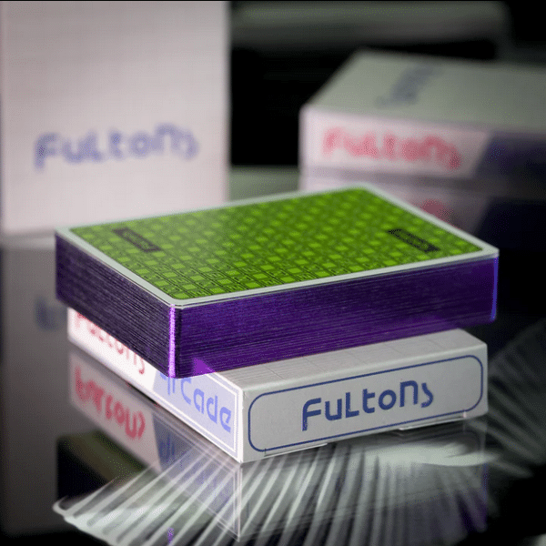 Fulton's Arcade Gameboy Limited Gilded Edition-Purple Playing Cards by Fulton