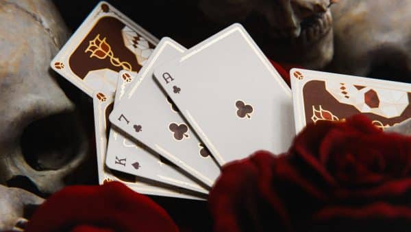 Skulls & Roses Gilded Playing Cards by Bruce Di Quinzio - Image 6