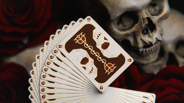 Skulls & Roses Gilded Playing Cards by Bruce Di Quinzio - Image 5