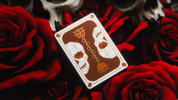 Skulls & Roses Gilded Playing Cards by Bruce Di Quinzio - Image 4