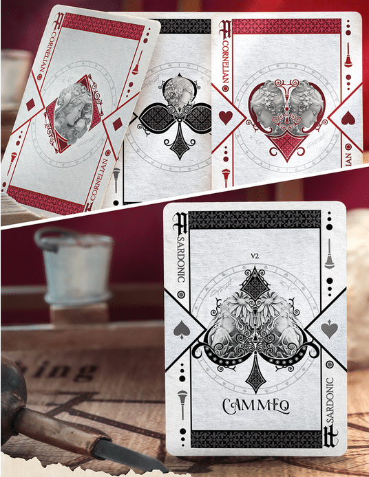 Cammeo V2 Sardonic Classic Playing Cards by Vincenzo Alfano - Image 3
